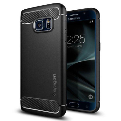 AUKŠTOS KOKYBĖS DĖKLAS SPIGEN ARMOR RUGGED GALAXY S7 JUODAS