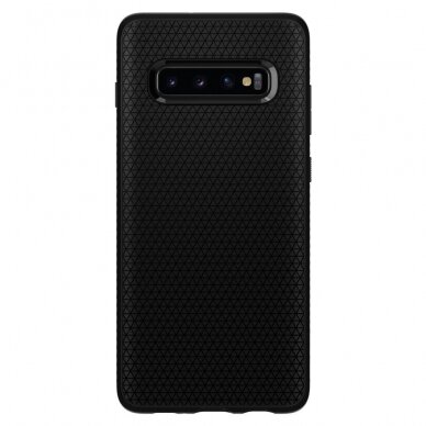 Aukštos Kokybės Dėklas Spigen Liquid Air Galaxy S10+ Plus Matte Juodas 1