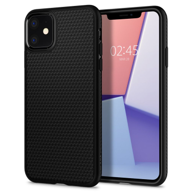 Aukštos Kokybės Dėklas Spigen Liquid Air Iphone 11 Matte Juodas