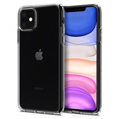 Aukštos Kokybės Dėklas Spigen Liquid Crystal Iphone 11 Crystal Clear