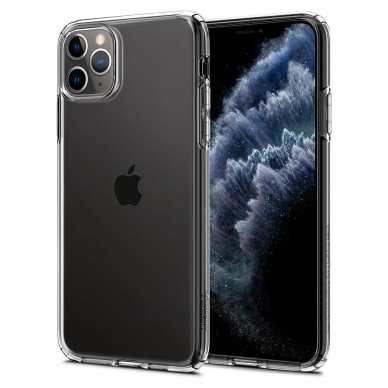 Aukštos Kokybės Dėklas Spigen Liquid Crystal Iphone 11 Pro Crystal Clear Skaidrus