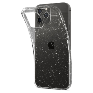 Aukštos Kokybės Dėklas Spigen Liquid Crystal Iphone 12 Pro / Iphone 12 Blizgus Skaidrus 3