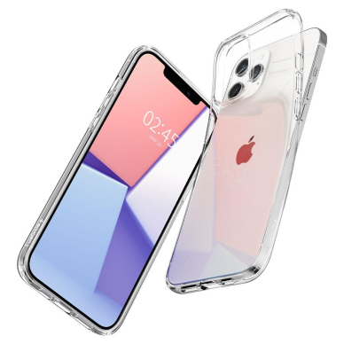 Aukštos Kokybės Dėklas Spigen Liquid Crystal Iphone 12 Pro / Iphone 12 Skaidrus 6