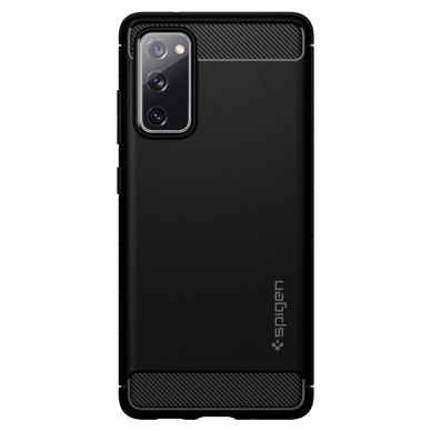 Aukštos kokybės dėklas Spigen Rugged Armor Galaxy S20 Fe Matte juodas 1