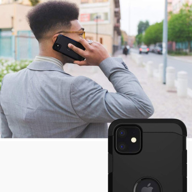 Aukštos Kokybės Dėklas Spigen Tough Armor Iphone 11 Juodas  7