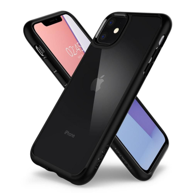 Aukštos Kokybės Dėklas Spigen Ultra Hybrid Iphone 11 Matte Juodas  1