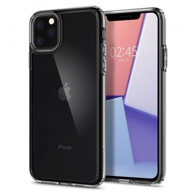 Aukštos Kokybės Dėklas Spigen Ultra Hybrid Iphone 11 Pro Max Crystal Clear