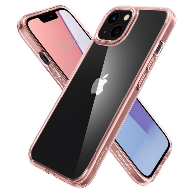 AUKŠTOS KOKYBĖS DĖKLAS SPIGEN ULTRA HYBRID IPHONE 13 ROSE CRYSTAL 6