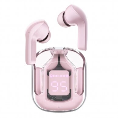 Ausinės Acefast in -ear wireless headphones TWS Bluetooth Rožinės (T6 pink lotus) 12