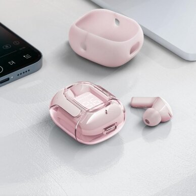 Ausinės Acefast in -ear wireless headphones TWS Bluetooth Rožinės (T6 pink lotus) 13