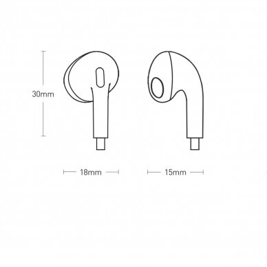 Ausinės Baseus Encok H17 3.5mm minijack wired baltos (NGCR020002) 14