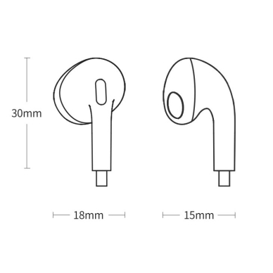 Ausinės Baseus Encok Type-C lateral in-ear Wired Earphone C17 Baltos 15