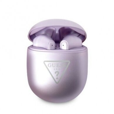 Ausinės Guess GUTWST82TRU TWS Bluetooth Headphones Violetinės