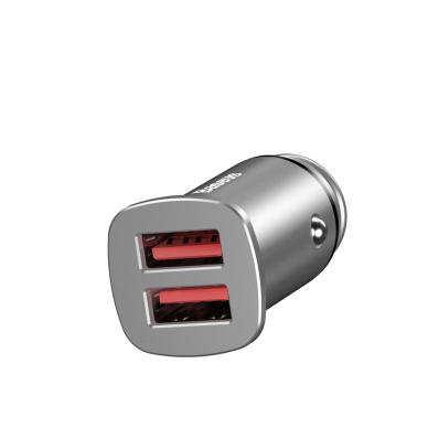 Automobilinis įkroviklis Baseus Square Universal Smart Car Charger 2X Usb Qc3.0 Quick Charge 3.0 Scp Afc 30W Juodas 7