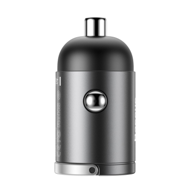 Automobilinis įkroviklis Baseus Tiny Star Mini Quick Charge Car Charger Usb Port 30W pilkas 2