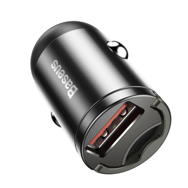 Automobilinis įkroviklis Baseus Tiny Star Mini Quick Charge Car Charger Usb Port 30W pilkas 5