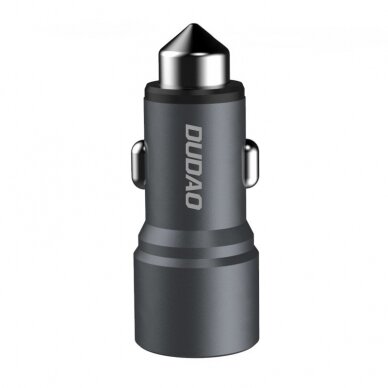 Automobilnis įkroviklis Dudao Universal Car Charger 2x USB 3.1A pilkas 1