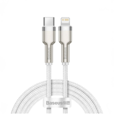 Baseus Cafule Series Metal Data USB-C / Lightning 20W PD Kabelis 1 m - baltas