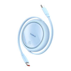 Baseus Free2Draw Mini USB-C - USB-C 100W 1m retractable Kabelis - blue