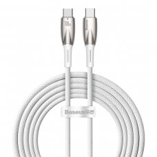 Baseus Glimmer Series cable with fast charging USB-C 480Mb/s PD 100W 2m white