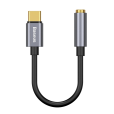 Baseus L54 adapterUSB-C Ausinės / mini jack 3.5mm DAC 24 bit 48 KHz - pilkas