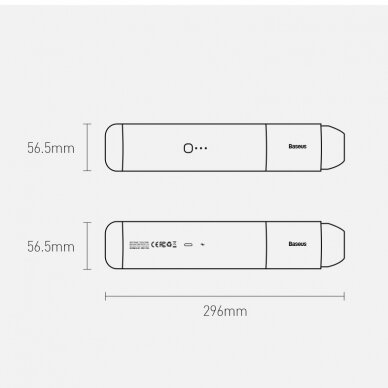 Baseus A3 Belaidis Dulkių Siurblys 135 W 15000 Pa Sidabrinis (CRXCQA3-0S) 28