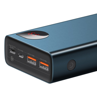 Baseus Adaman power bank Išorinė Baterija 2x USB / 1x USB Type C / 1x micro USB 20000mAh 65W Mėlynas (PPIMDA-D03) 6