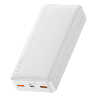 Baseus Bipow Fast Charging Power Bank 20000mAh 20W Baltas (Overseas Edition) + USB-A - Micro USB 0.25m cable Baltas (PPBD050302) 2