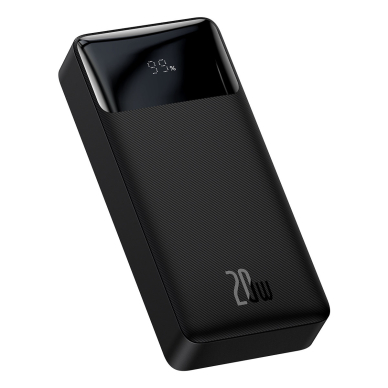 Baseus Bipow Fast Charging Power Bank 20000mAh 20W Black (Overseas Edition) + USB-A - Micro USB 0.25m Black Cable (PPBD050501) 1