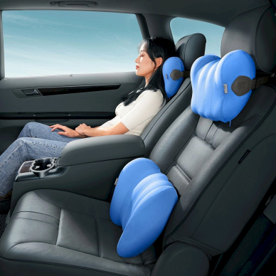 Baseus ComfortRide car lumbar pillow - blue 7