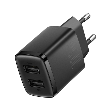 Baseus Compact Charger 2U 10.5W EU Juodas 2