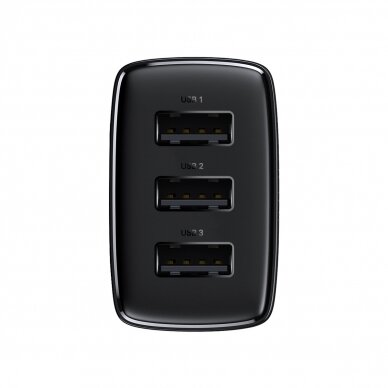 Baseus Compact charger 3x USB 17W Juodas (CCXJ020101) 2