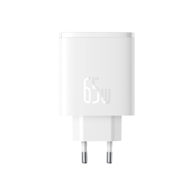 Baseus Cube Pro 65W GaN Įkroviklis  2x USB-C USB-A - baltas