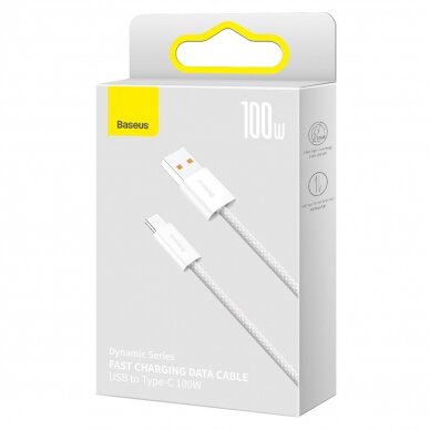 Baseus Dynamic Series USB cable - USB Type C 100W 2m Baltas (CALD000702) 4