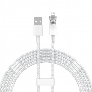 Baseus Explorer Series cable USB - Lightning 2.4A 2 m Baltas (CATS010102) 1