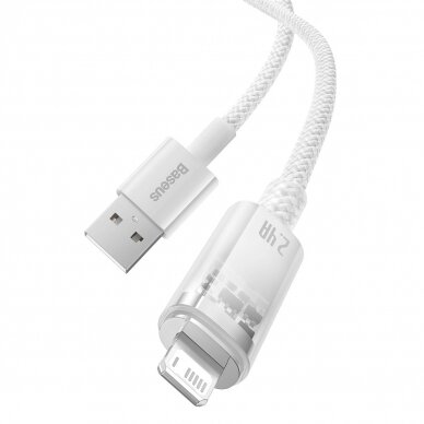 Baseus Explorer Series cable USB - Lightning 2.4A 2 m Baltas (CATS010102) 7