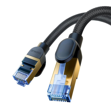 Baseus fast internet Kabelis RJ45 cat.7 10Gbps 0.5m braided Juodas 6