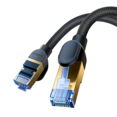 Baseus fast internet Kabelis RJ45 cat.7 10Gbps 1.5m braided Juodas 2