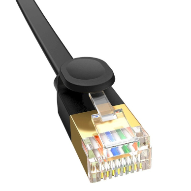 Baseus fast RJ45 cat. network Kabelis. 7 10Gbps 0.5m flat Juodas 2