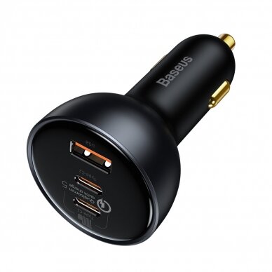 Baseus fast USB / USB car charger Type C 160W PPS Quick Charge 5 PD Pilkas (TZCCZM-0G) 1