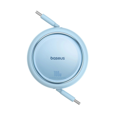 Baseus Free2Draw Mini USB-C - USB-C 100W 1m retractable Kabelis - blue 2