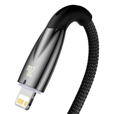 Baseus Glimmer Series cable with fast charging USB-C - Lightning 480Mb/s PD 20W 1m Juodas 2