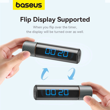 Baseus Heyo Series magnetic digital countdown timerstopwatch function - Juodas 15