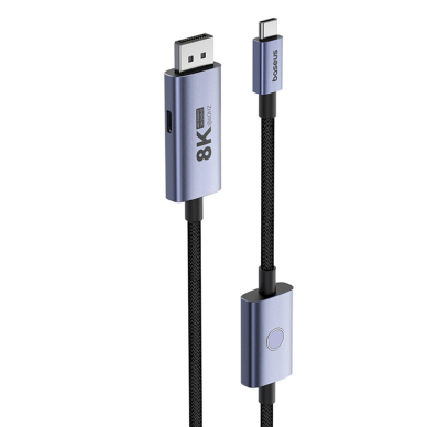 Baseus High Definition Series BS-OH139 USB-C / DP 8K PD 100W 1.5m Kabelis - Juodas 1