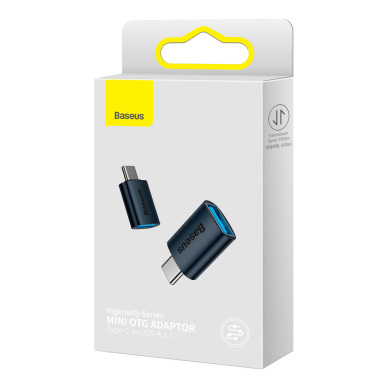 Baseus Ingenuity Series Mini OTG Adaptor Type-C to USB-A 3.1 Blue 4