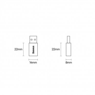 Baseus Ingenuity Series Mini USB 3.1 OTG to USB Type C adapter black (ZJJQ000101) 15