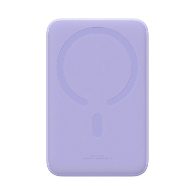 Baseus Magnetic Mini 20000 mAh 20W Powerbank - violetinis + USB-C / USB-C Kabelis 2