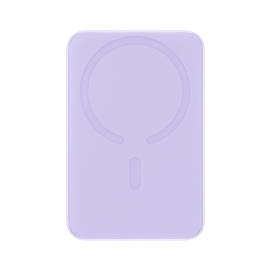 Baseus Magnetic Mini Induction Powerbank 10000mAh 20W - violetinis + USB-C - USB-C Kabelis 1