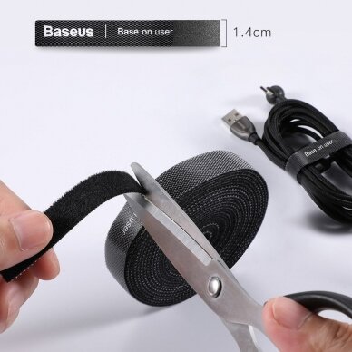 Baseus Rainbow Circle Velcro Straps To Organizing Cables 3M Gray (Acmgt-F0G)  UGLX912 15