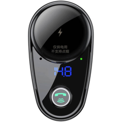 Baseus S-06 Bluetooth/USB car FM transmitter (Overseas Edition) - Juodas 1